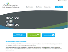 Tablet Screenshot of collaborativefamilylawgroup.com